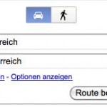 Google Maps Austria Auto und Fussgaenger